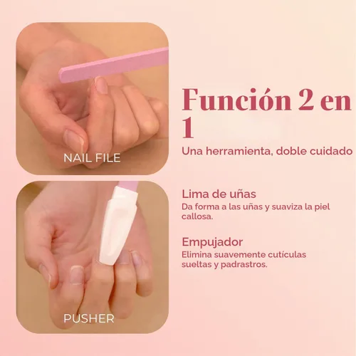 Vista 4 de Limas de cerámica para uñas, limas de uñas de manicura con estuches, lima de precisión experta, deja las uñas suaves, kit profesional de manicura