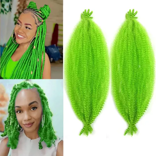 Vista 38 de Extensiones de cabello trenzado con resorte Marley Twist de 8 pulgadas, paquete de 8 para niños, cabello rizado y trenzado kinky, locs suaves