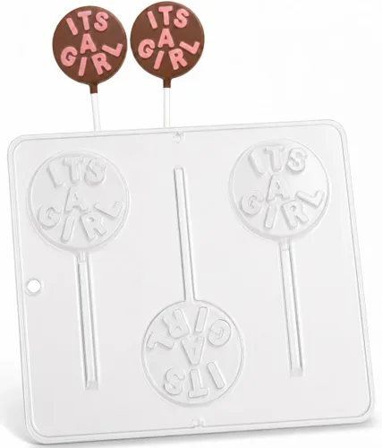 Vista 5 de It's a Girl Chocolate Candy Mold Baby Shower 692