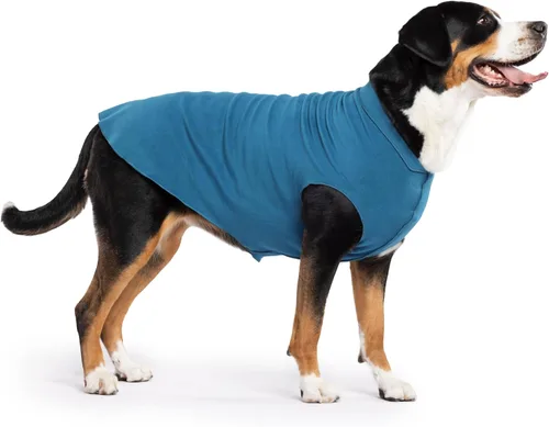Vista 27 de Abrigo elástico de lana para perro, ropa suave y cálida para perro, suéter elástico para mascotas, lavable en lavadora, ecológico, para todo el año