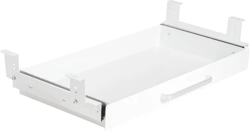 Vista 9 de Organizador de Cajón Bajo el Escritorio 21" Negro Mejorado con Soportes Ajustables, Cajón Deslizante Extraíble Bajo la Mesa para Lápices, Accesorio