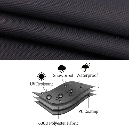 Vista 4 de Funda de repuesto para columpio de patio de 2/3 asientos, fundas de repuesto impermeables y resistentes, para asiento de columpio de 44.49 x 38.97