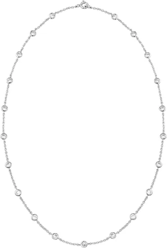 Vista 5 de Ross-Simons 4.50 ct. t.w. CZ Station Necklace