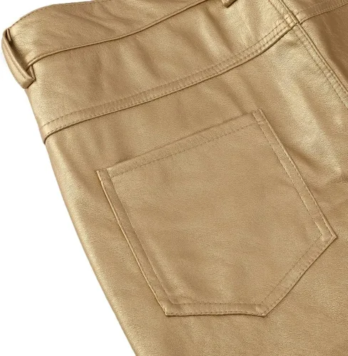 Vista 4 de Boyland Pantalones de traje de pierna recta para hombre, estilo casual, para discoteca