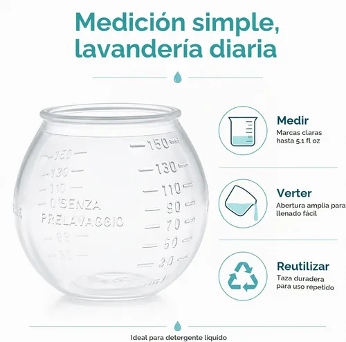 Vista 3 de Sonett Bola dosificadora para detergente líquido - Bola de detergente para ropa de 5.1 fl oz