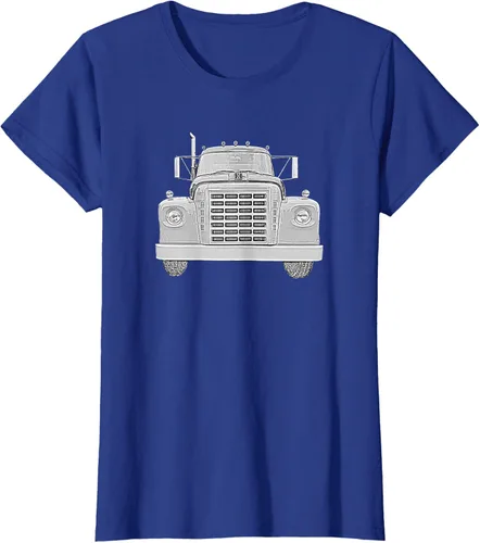 Vista 79 de Camiseta clásica de camión pesado International Harvester IH Loadstar, Negro, S