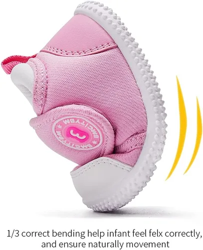 Vista 5 de BMCiTYBM Zapatos de bebé niño niña bebé zapatillas de invierno cálido antideslizante primeros caminantes 6-24 meses
