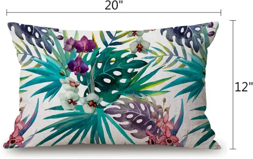 Vista 27 de Fundas de almohada de 12 x 20 pulgadas, decoración rústica de granja, sé feliz, fundas de almohada de algodón y lino, citas inspiracionales con Jcp20