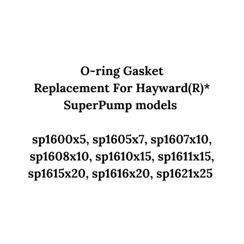Vista 6 de Reemplazo de la junta tórica de la cubierta para Hayward SPX1600S Superpump O-177