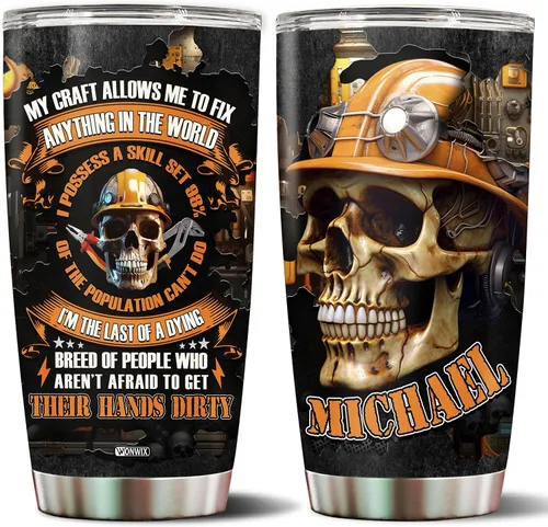Vista 20 de Regalos personalizados para hombres, taza de viaje aislada de acero inoxidable de 20 onzas, taza de café, botella de agua, regalo para marido, hijo
