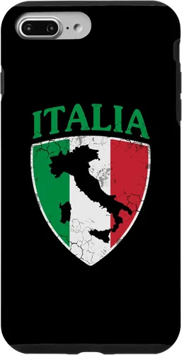 Vista 12 de Italia Flag Crest Italy Italian Family Vintage Distressed Case for iPhone 17