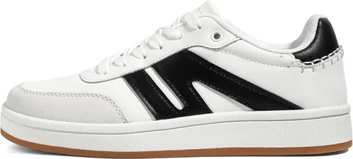 Vista 25 de LUCKY STEP Zapatillas de moda con suela de goma retro para mujer