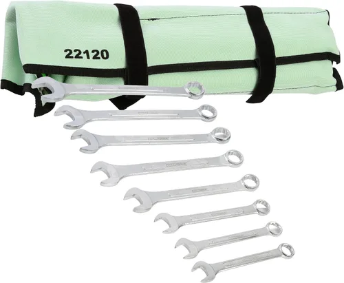 Vista 13 de OEMTOOLS 22101 Juego de llaves combinadas SAE Jumbo de 5 piezas, juego de llaves combinadas grandes, tamaños SAE Box End Metric Wrench Set, 15°