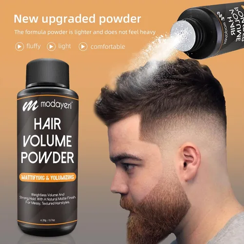 Vista 3 de Polvo voluminizador para el cabello: volumen ligero y fuerte sujeción, con un acabado mate natural, para peinados desordenados, texturizados