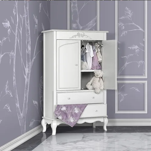 Vista 2 de Evolur Aurora Armoire, Queen, Frost