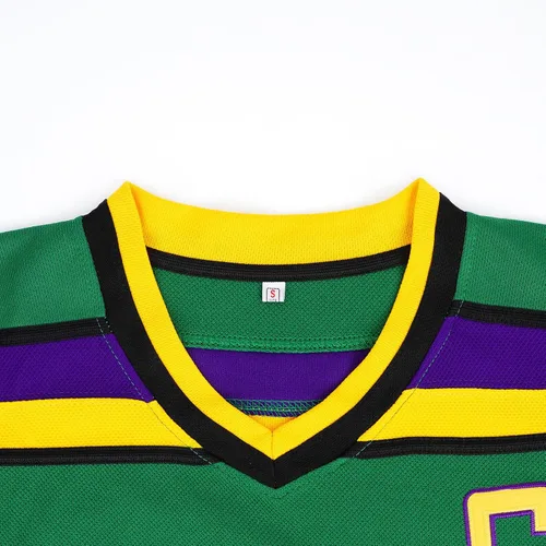 Vista 3 de CJTVMMD Camiseta de película de hockey para hombres y mujeres, ropa de hombre de los años 90, camiseta verde de práctica de hockey