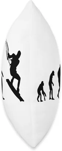 Vista 2 de Kitesurf Evolution Kitesurfing Kitesurfer Funny Throw Pillow