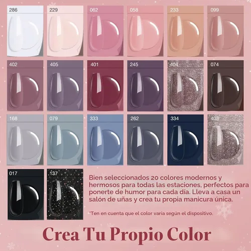 Vista 5 de AzureBeauty Kit de 31 piezas de polvo de inmersión para uñas para todas las Desnudo Bronceado Gris Negro