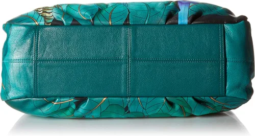 Vista 4 de Anna by Anuschka Bolso Hobo fruncido para mujer, piel auténtica