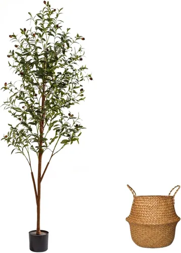 Vista 10 de Feng Shui Quartz Crystal Money Tree Bonsai Style Decoration for Luck and Wealth (Green)