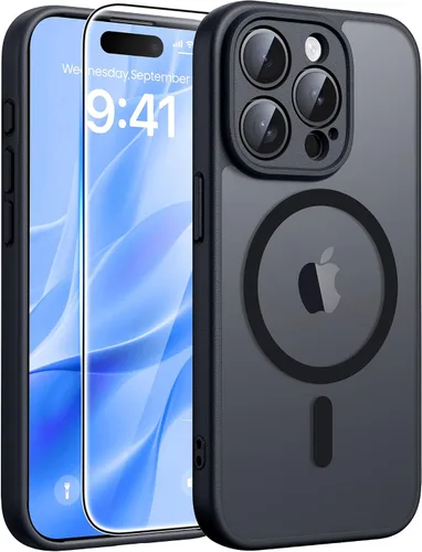 Vista 105 de FNTCASE para Samsung Galaxy Z Fold 7 Estuche Magnético: Funda de Teléfono Celular con Textura Mate Translúcida, Protección contra Caídas de Grado