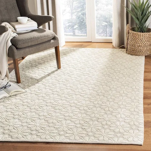 Vista 26 de SAFAVIEH Vermont Collection - Alfombra de pasillo, 2 pies 3 pulgadas x 6 pies, color marfil, lana hecha a mano, ideal para zonas de alto tráfico