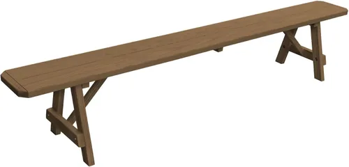Vista 65 de Furniture Barn USA Pine - Banco tradicional de 2 pies, color negro