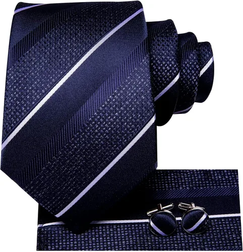 Vista 79 de Dubulle Corbata tejida de cachemira para hombre y gemelos de pañuelo para hombre, conjunto de gemelos para boda formal y negocios