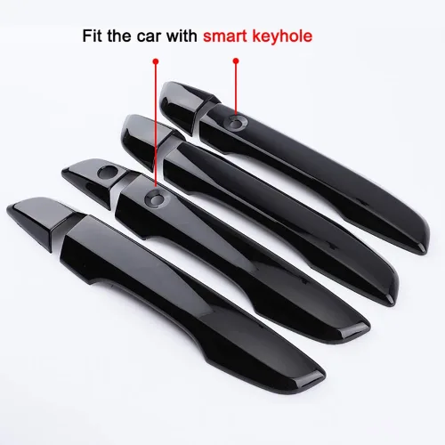 Vista 2 de AOKIO Cubierta de Manija de Puerta Exterior Trim para Honda Civic 10ª Generación Accesorios 2016 2017 2018 2019 2020 2021 con Orificio de Llave