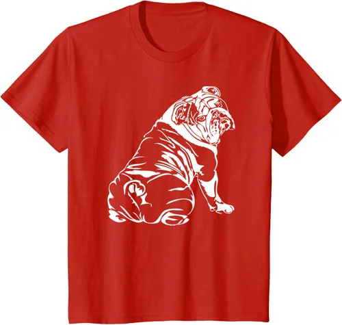 Vista 56 de Gracioso Bulldog Inglés playera perro Hund playera regalo, Azul (Heather blue)