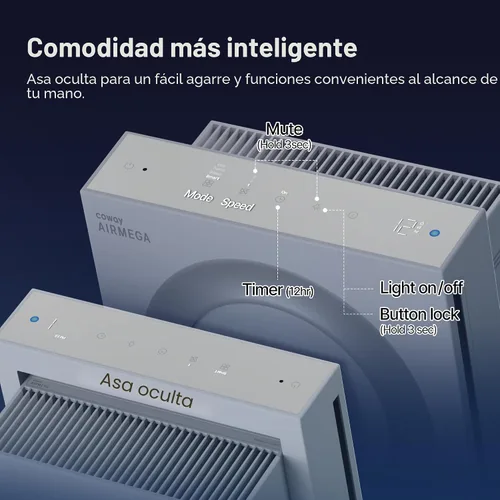 Vista 11 de COWAY Airmega Mighty2 - Purificador de aire, nueva generación de AP-1512HH, para habitaciones grandes y hogar, limpia hasta 1,800 pies cuadrados