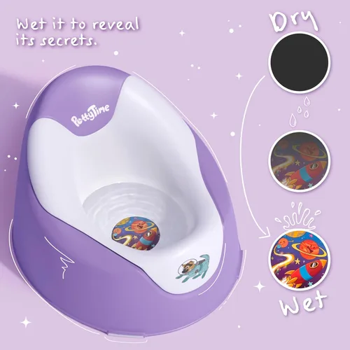 Vista 6 de Potty Watch Inventor - Asiento de inodoro fácil y divertido con 6 calcomanías mágicas reutilizables que cambian de color - Calcomanías fáciles