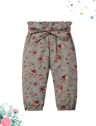 Vista 7 de KANGKANG Ropa de bebé recién nacida, mameluco acanalado con mangas con volantes + pantalones florales + diadema lindo traje de bebé niña 3 piezas