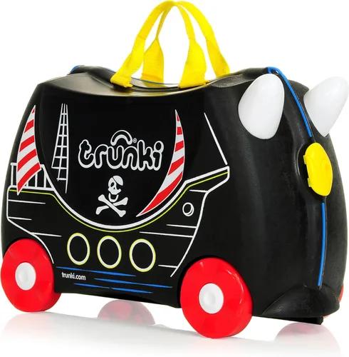 Vista 10 de Trunki Original Maleta para Niños con Ruedas para Montar y Equipaje de Mano Harley (rojo)