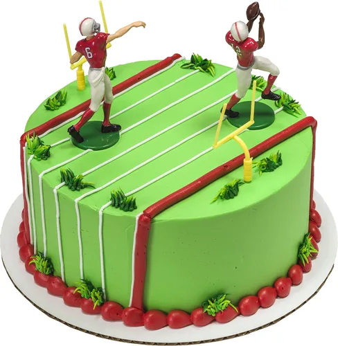 Vista 4 de Decoración de pasteles DecoSet con touchdown de fútbol americano
