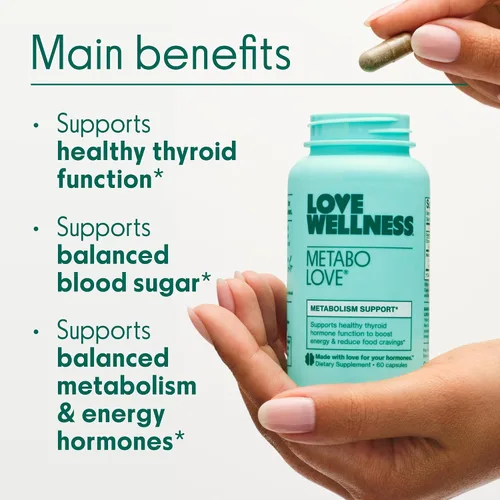 Vista 3 de Love Wellness Metabolove Suplemento potenciador del metabolismo para mujeres Combate los antojos y aumenta el suplemento energético Cortisol