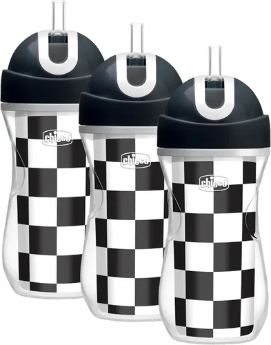 Vista 15 de Chicco Vaso con Pajita Abatible de 9 onzas Vaso Entrenador Aislado para Niños Pequeños con Pajita de Silicona Suave Sin Derrames Fácil
