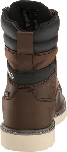 Vista 3 de WOLVERINE Botas de construcción de cuña impermeable con punta de acero de 8 pulgadas para hombre