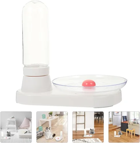 Vista 9 de Ipetboom Dispensador automático de agua para mascotas para perros y gatos: fuentes de agua para mascotas de 14.2 fl oz, agua blanca con filtro fácil