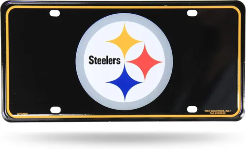 Vista 20 de Rico Industries Placa de matrícula de metal unisex para adultos de la NFL