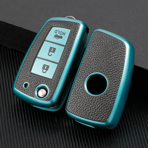 Vista 7 de Leather TPU Car Key Case Cover, for Nissan X-Trail T32 Juke F15 Qashqai J11 Murano Tiida Maxima Altima Quest Livina Nismo