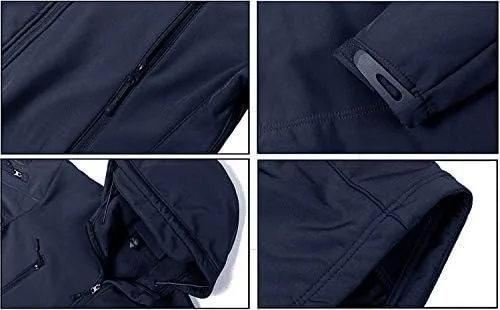 Vista 5 de MAGCOMSEN - Chaqueta táctica con capucha para hombre, impermeable, suave, abrigo de invierno