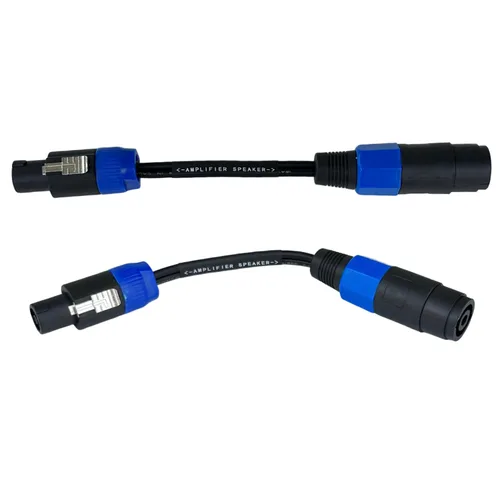 Vista 5 de CNCESS CESS-273 Speakon Mono Bridge Cable adaptador de modo de puente, paquete de 2