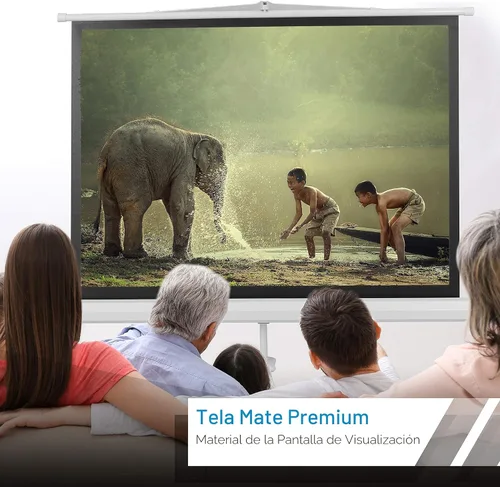 Vista 4 de Pyle PRJTP42 pantalla para proyector de 40", fácil de plegar y guardar, estilo trípode