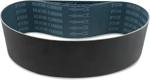 Vista 7 de Cinturones de lijado de carburo de silicio de 4 x 36 pulgadas, pack de 3