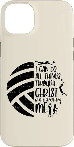 Vista 15 de I Can Do Things Through Christ Volleyball Christian Gift Case for iPhone 17