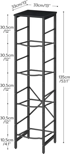 Vista 2 de HOOBRO Soporte para garrafones de agua, soporte para botellas de agua, estante para garrafones de agua de 5 galones, estante de almacenamiento