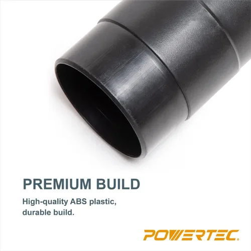 Vista 6 de POWERTEC 70123 Conector de manguera de polvo de 4 pulgadas con adaptador de empalme de conexión rápida, plástico ABS, 1 paquete