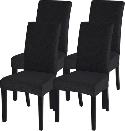 Vista 11 de SearchI Juego de 2 fundas elásticas para sillas Parsons de comedor, fundas elásticas con estampado de elastano, extraíbles, lavables, fundas