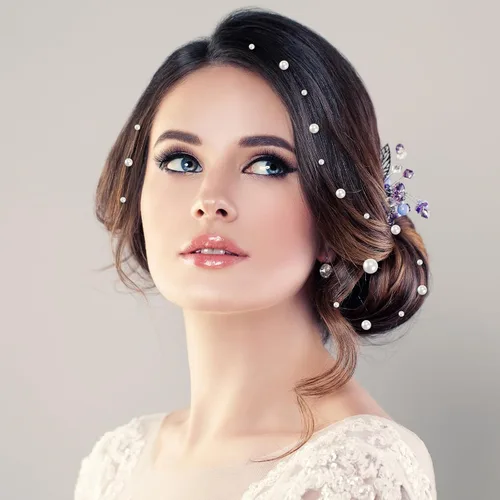 Vista 5 de 2022 calcomanías de perlas, 7 tamaños, perlas autoadhesivas para el cabello con pinzas para el cabello, manualidades, bricolaje, arte de uñas, cara
